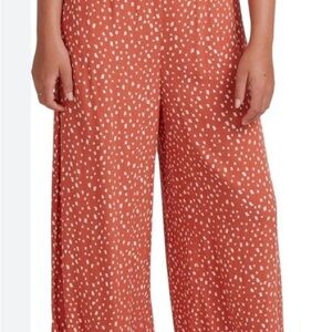 Roxy Women's Coral Patterned Wide Leg Pants